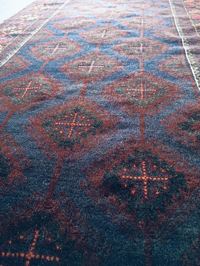 専用です。美品♪　漆黒のバルーチラグ　アフガニスタン　ビンテージ