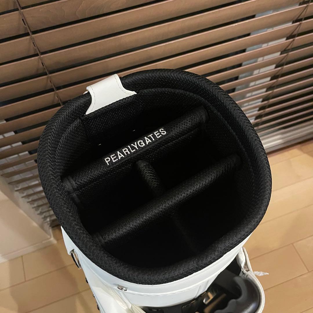 【即発送】PEARLY GATESパーリーゲイツ キャディバッグ ゴルフバッグ白
