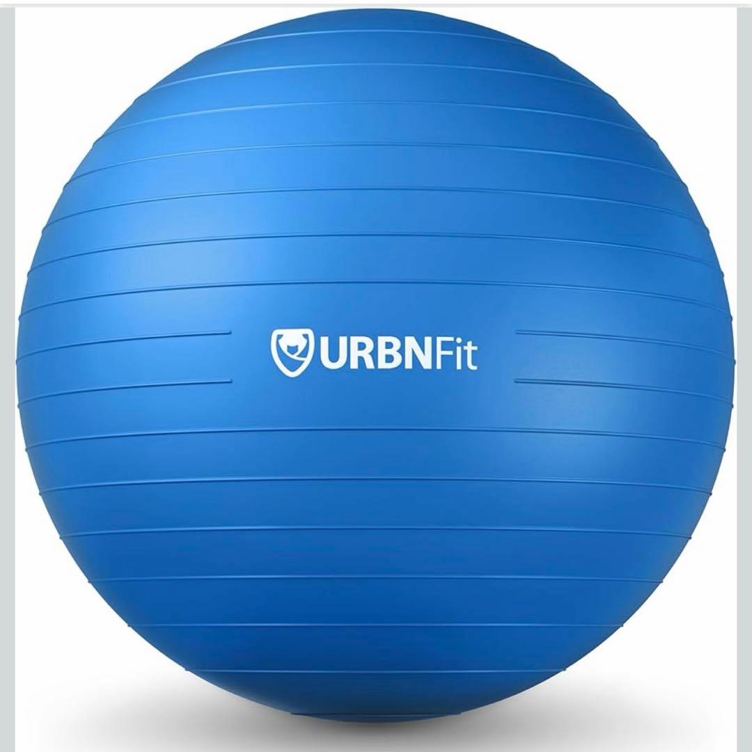 URBNFit バランスボール 65cm スエクササイズ フィットネス ブルー