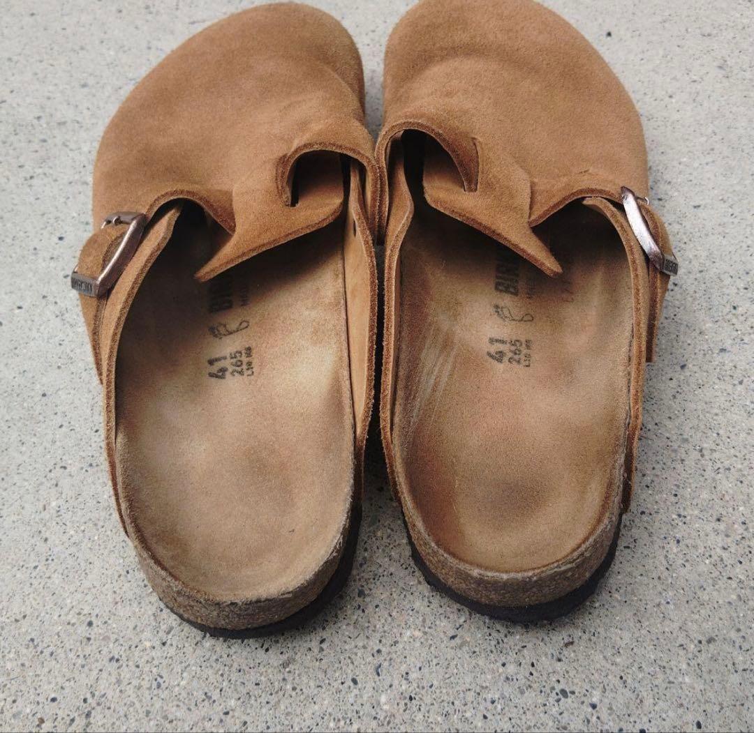 ビルケンシュトック ボストン ブラウン スエード 26.5cm 41
