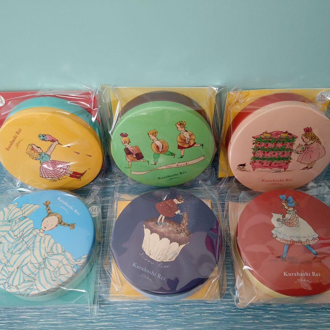 ☆おまとめ☆くらはしれいさん　缶入りメモ全６種/ポストカード3セット