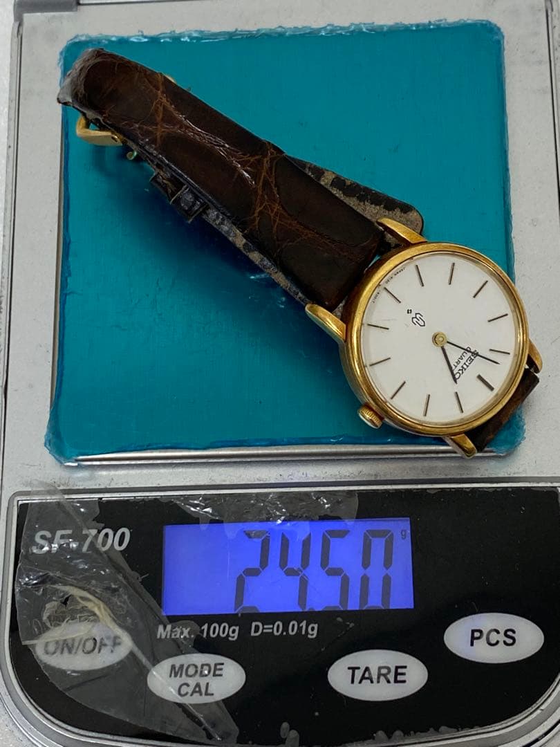 3-2253 SEIKO クォーツ18K 4130-6010レディース腕時計