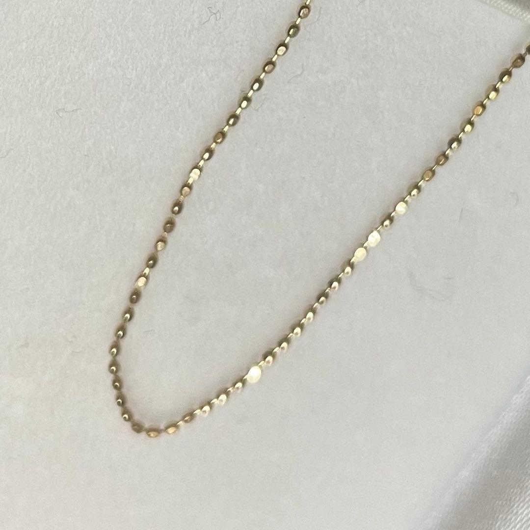 K18 シンプルチェーンネックレス