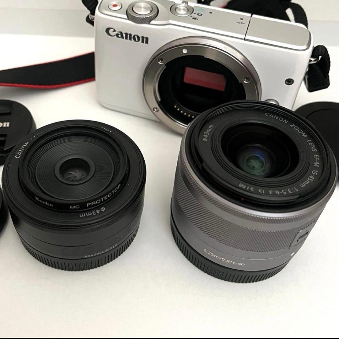 L*g様 Canon eos m10 キャノン　ミラーレスカメラ　レンズ　白　ホ