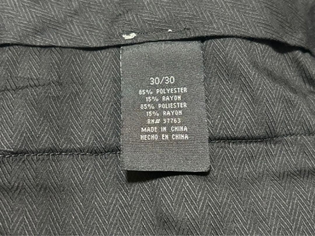 90s Perry Ellis portfolio スラックス グレー レーヨン