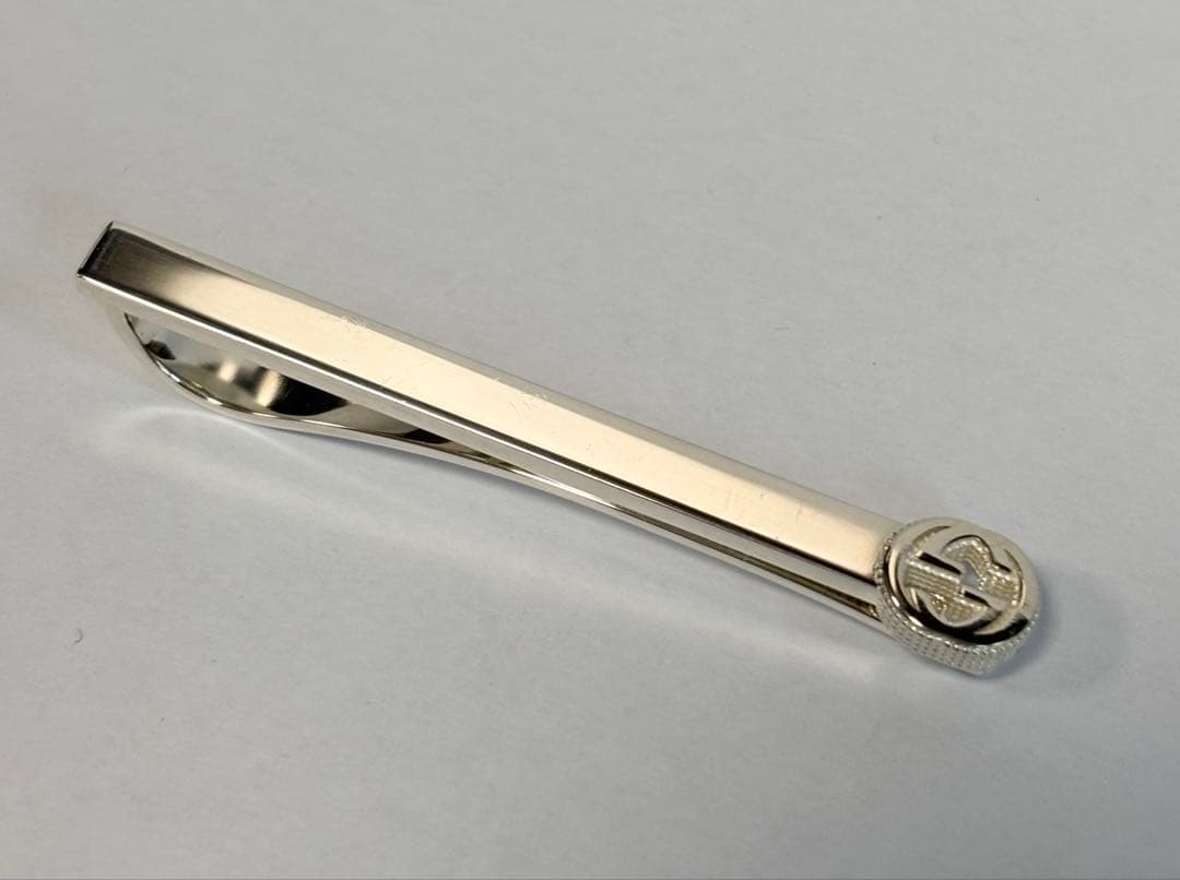 GUCCI グッチ ネクタイピン シルバー インターロッキングG AG925