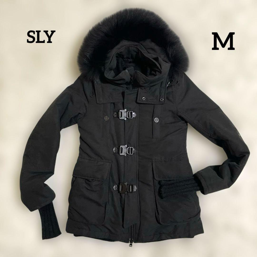 レア✨00s y2k SLY N3Bラクーンファー　ボアライナー　モッズコート