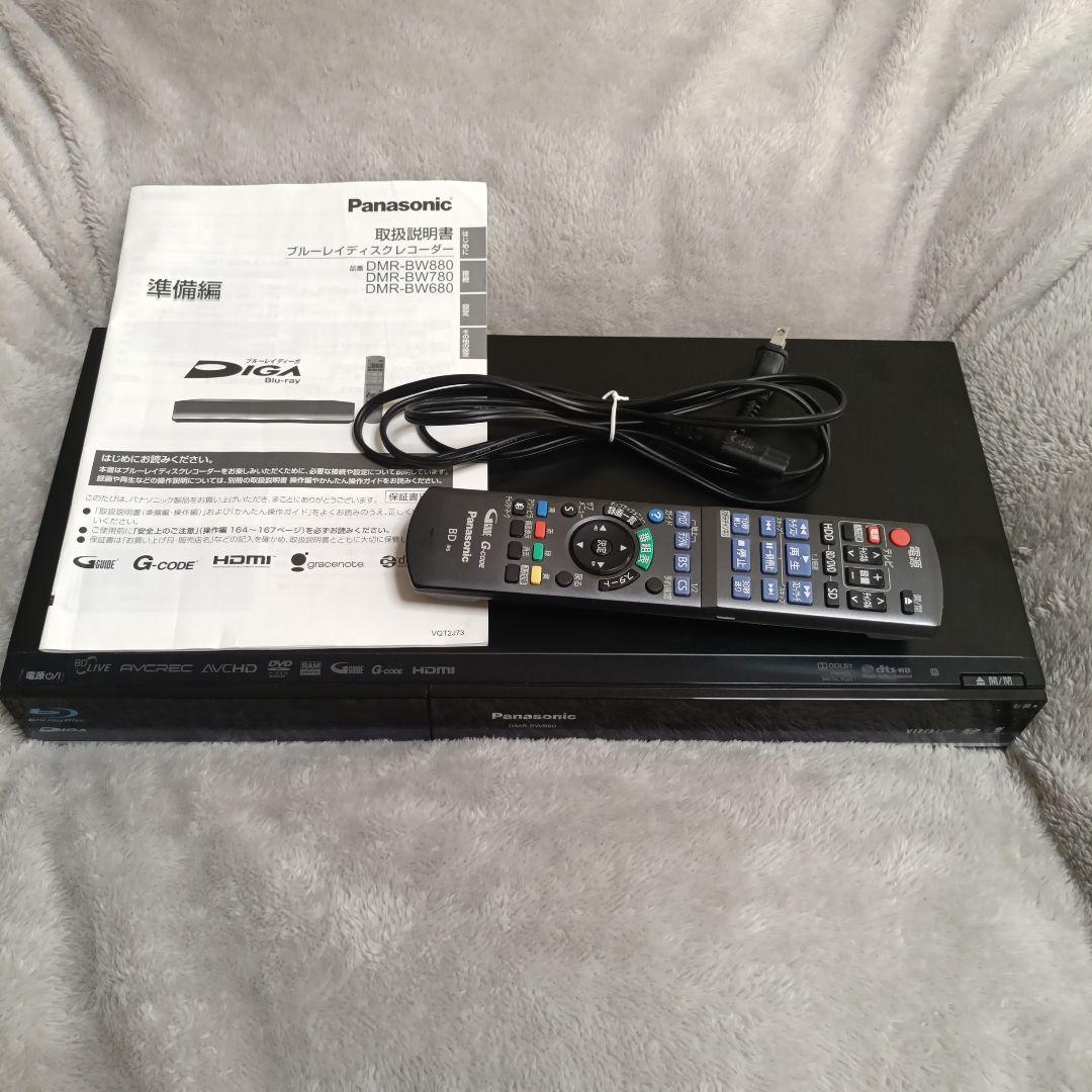 Panasonic DMR-BW880 HDD搭載ブルーレイレコーダー