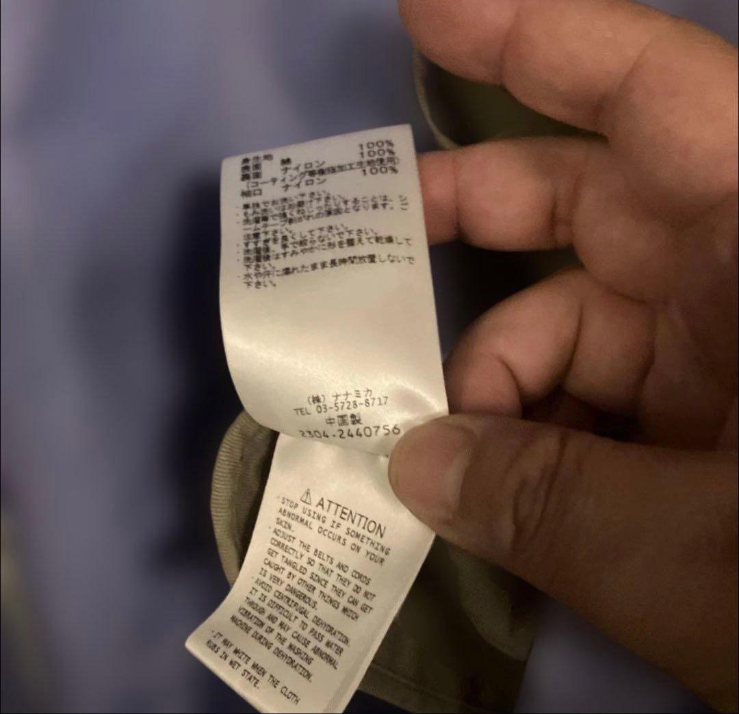 palace nanamica gore-tex モッズコート