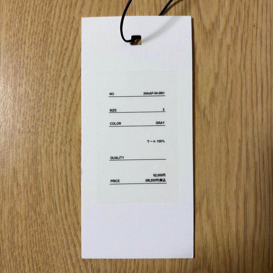 パンツ a.presse 24AW Wool Gabardine Trousers 2