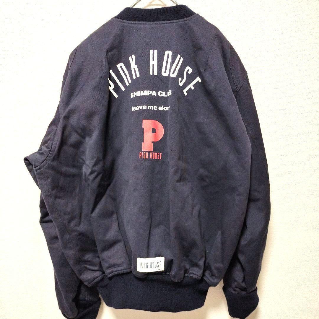 ★美品★ PINK HOUSE ピンクハウス ブルゾン ジャンパー 紺 チェック