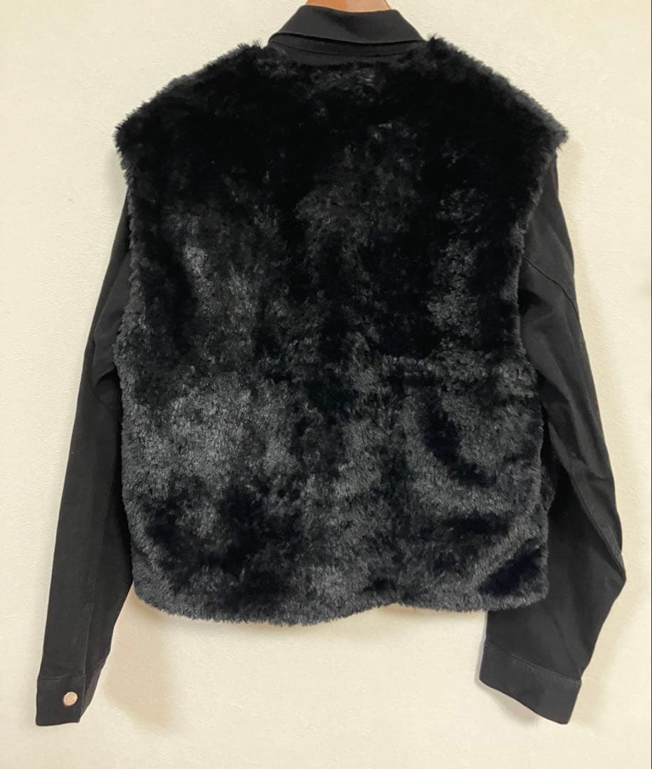 《SHERMER》シャーマー　ファーベスト付きGジャン　美品