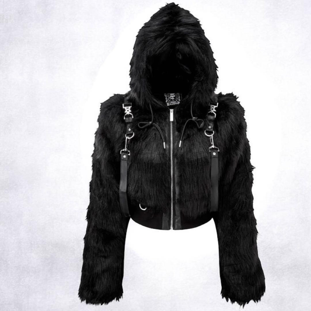 ジャケット・アウター KILLSTAR Night Creature Faux-Fur Jacket