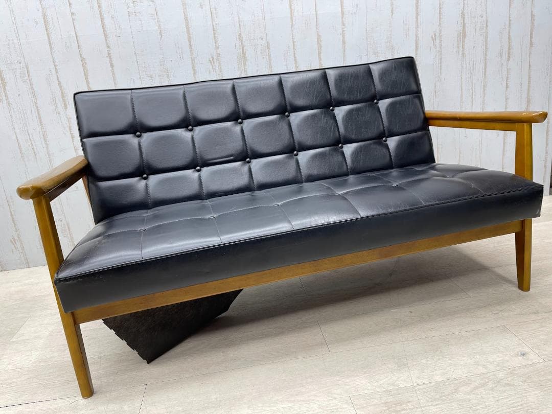 カリモク60 Kチェア 2シーター スタンダード ブラック karimoku