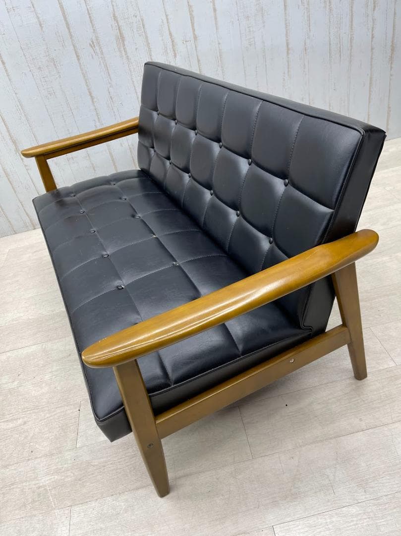 カリモク60 Kチェア 2シーター スタンダード ブラック karimoku