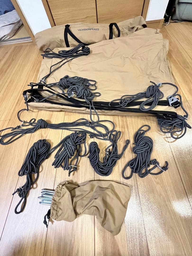 DODビッグタープポール2セットVISIONPEAKSレクタタープ