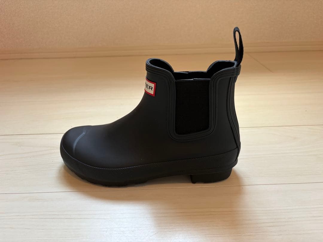 【美品】HUNTER ブラック オリジナルチェルシー UK6(約25cm)