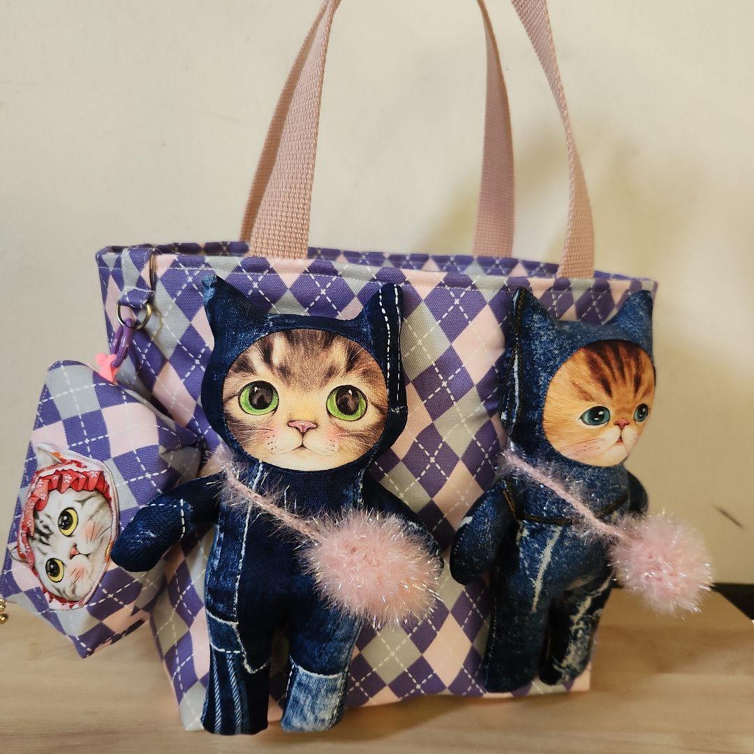 ゆ*ら様 コヤンイサムチョン　にゃんにゃんトート ハンドメイド