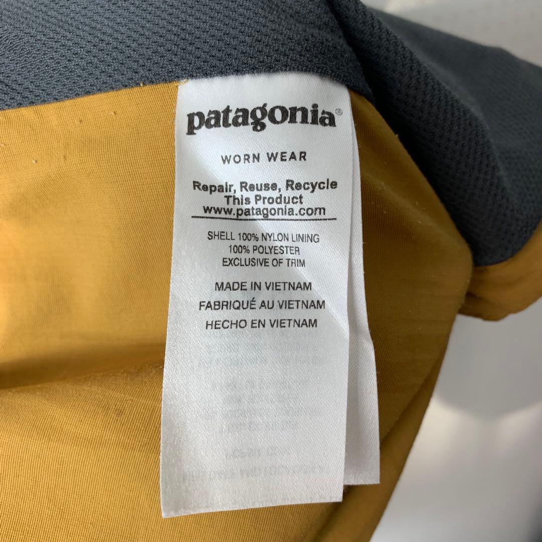 パタゴニア テズロンジャケット S マスタード ナイロンジャケット パッカブル