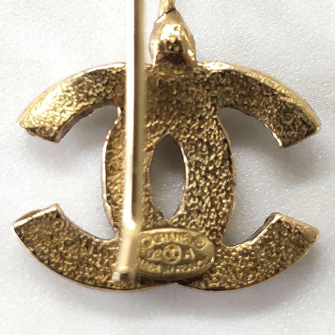 AMT15 シャネル 美品 ココマークピアス ラインストーン付き