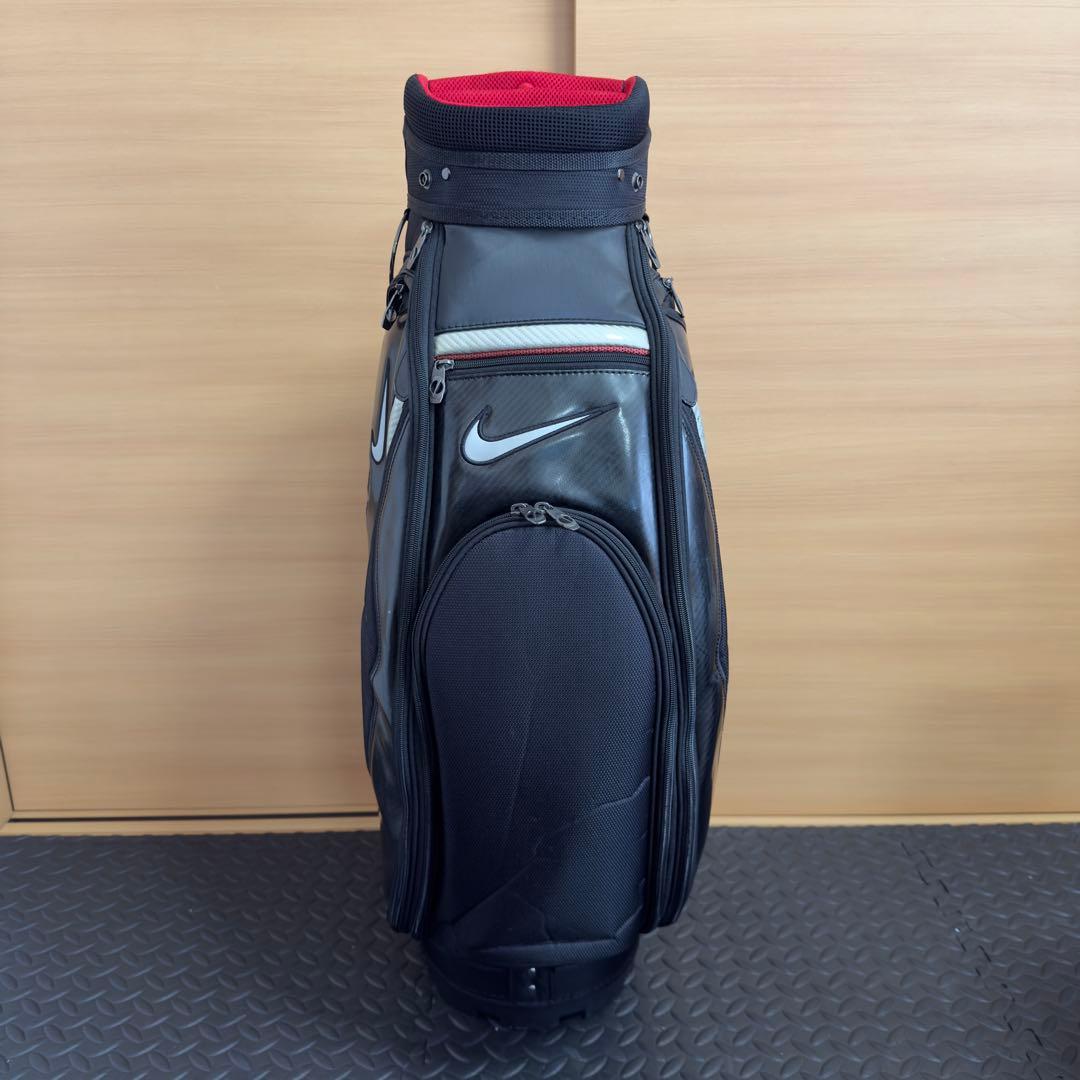 NIKE GOLF キャディバッグ 6分割 ブラック フード付き メンズ向け