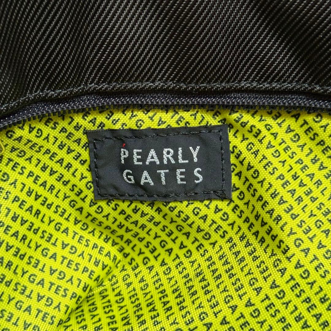 【美品】パーリーゲイツ カートバッグ トートバッグ 刺繍ロゴ ネイビー ゴルフ