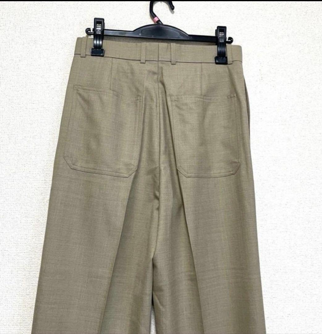 【新品同様】ブラミンク パンツ ベージュ サイズ36 ウール シルク