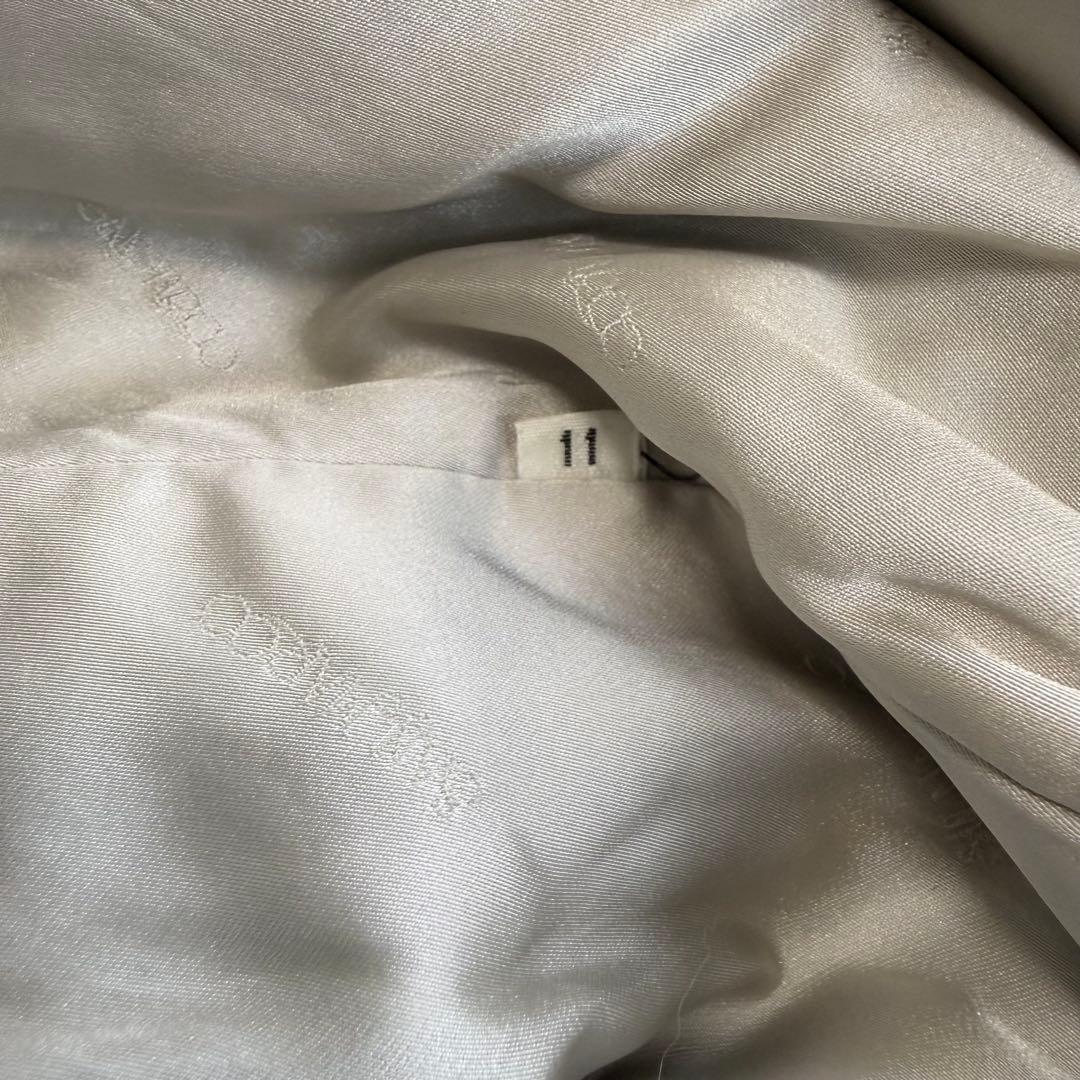 サガフォックス　ノーカラージャケット　コート　リアルファー　表記11