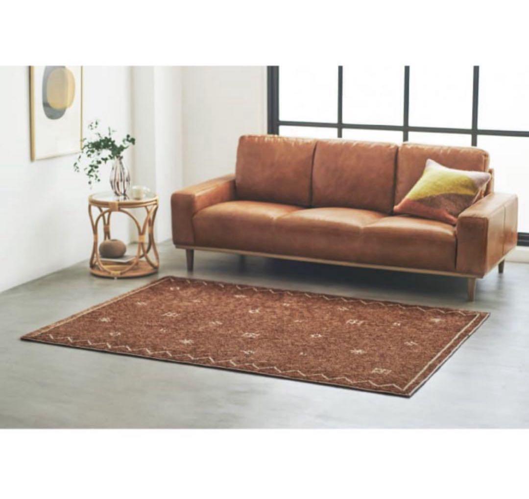 ウニコ SAMIRA(サミラ) ラグ テラコッタ 200×200