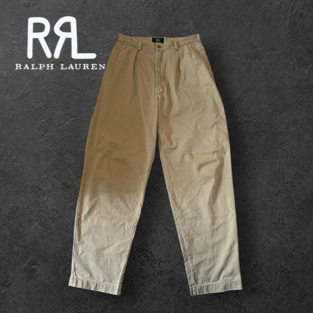 90's - RRL USA製 テーパードチノパンツ 三つ星タグ 30×31