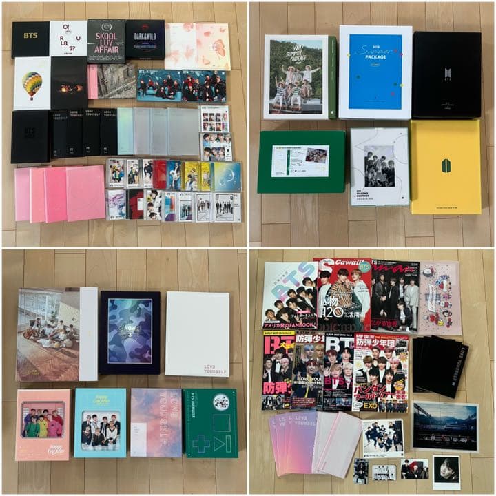 BTS bts アルバム シーグリ　サマパケ　ペンライト　うちわ トレカ　セット