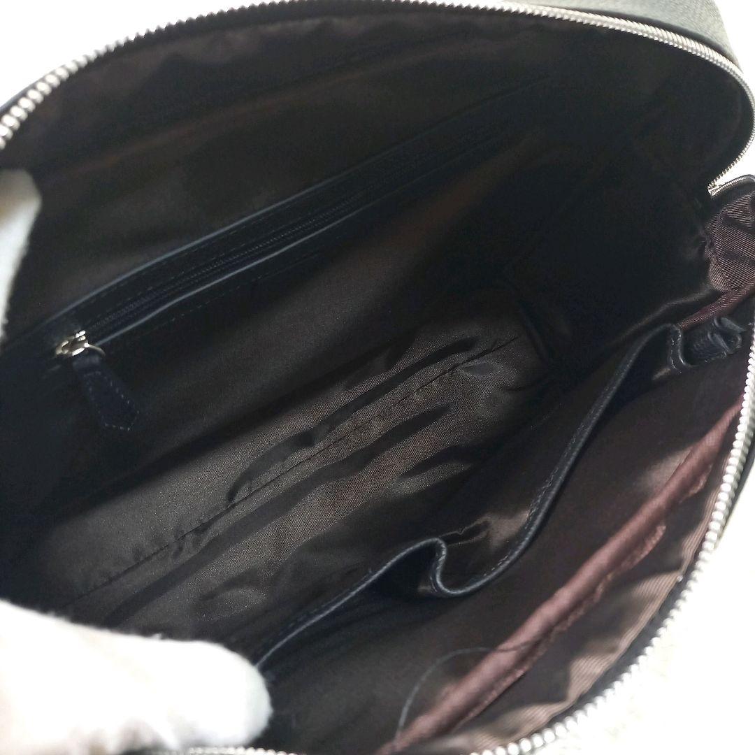 極美品✨MURA 大容量12L ダブルジッパー シュリンクレザー ブリーフケース