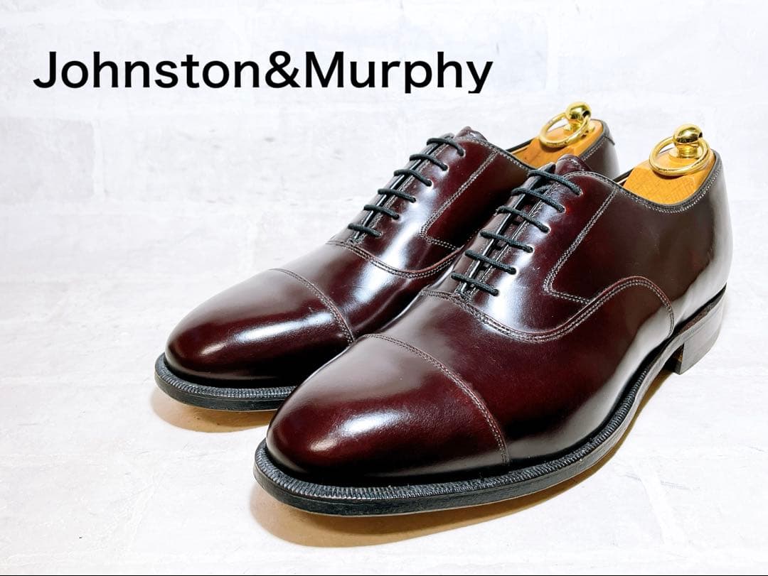 【未使用】JNHNSTON & MURPHY ストレートチップ US8.5