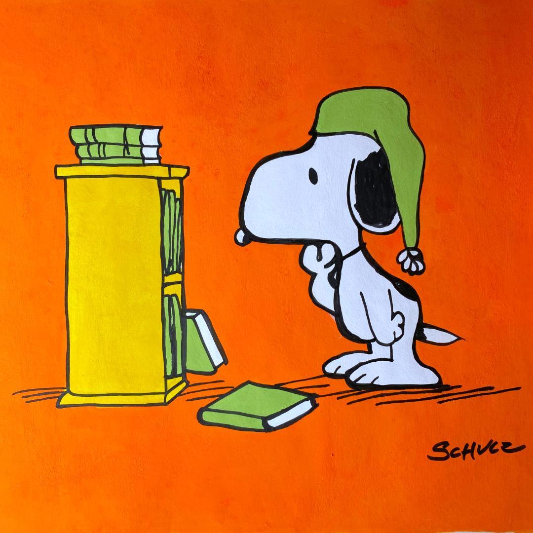 【模写】一点限り！ チャールズ・M・シュルツ サイン入 ドローイング スヌーピー