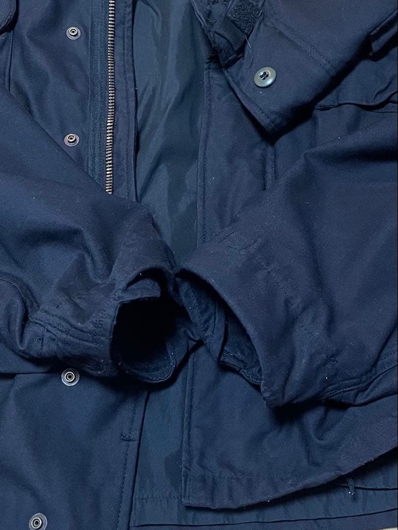 実物 M-65フィールドジャケット 黒染め M/S ディープブラック染め