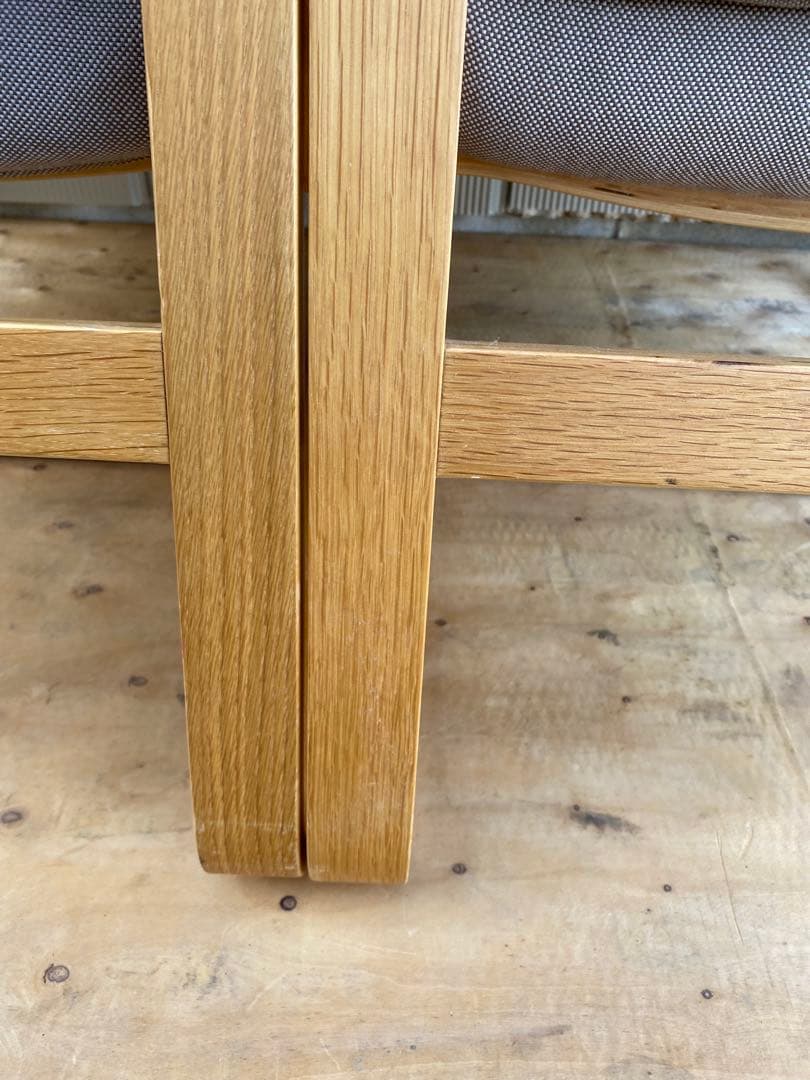 無印良品　リビングでもダイニングでもつかえるソファチェア・オーク材　1脚