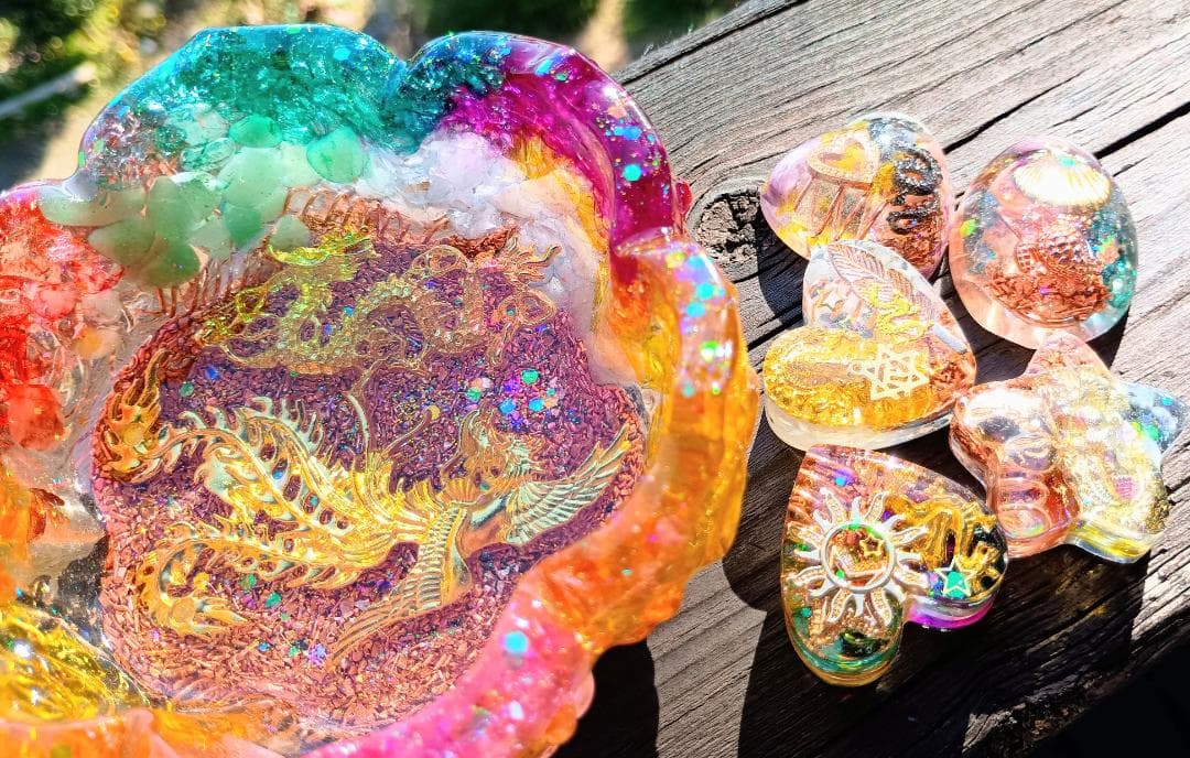 大きなお花型❀JEWELRY⭐オルゴナイト⭐十六夜♡美月✨さま♥️おまとめ専用