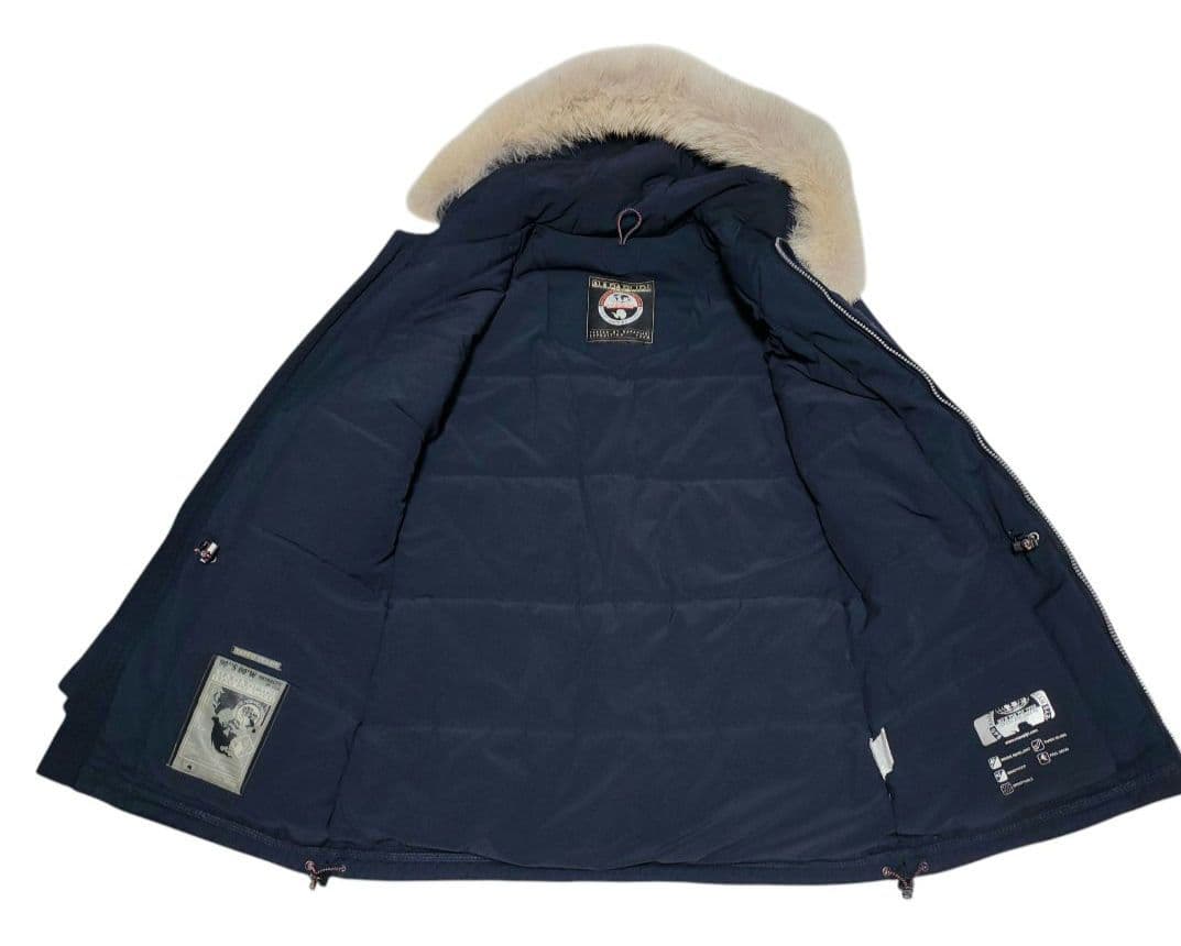 【美品】ナパピリ リアルファー付 高機能ジャケット ネイビー Mサイズ