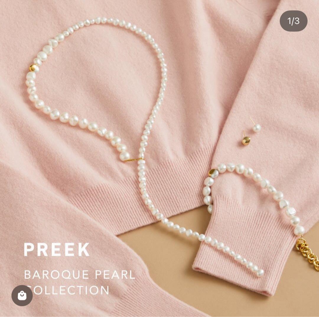 【週末Sale中】PREEK プリーク バロックパール ラリエット ネックレス