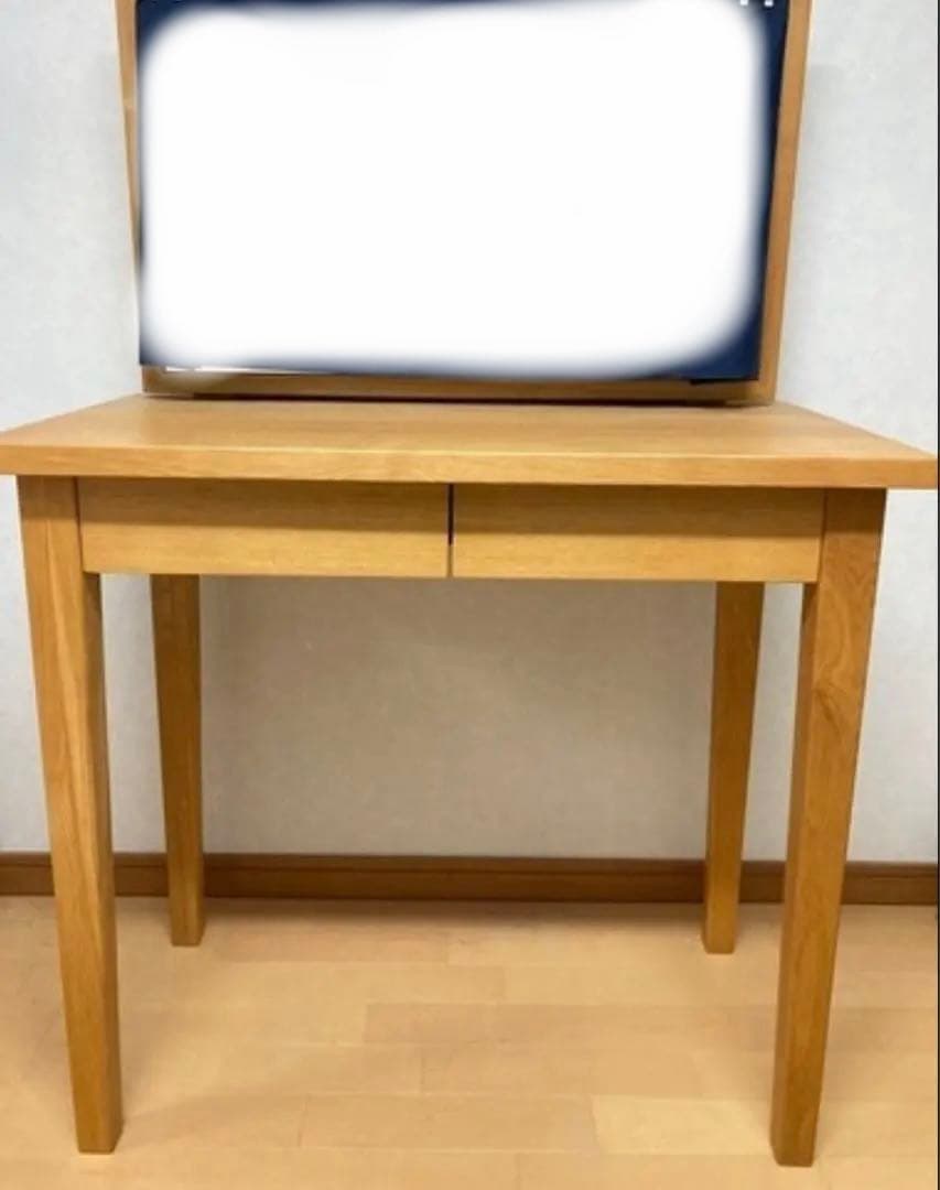 無印　タモ　ドレッサー　無印良品 タモ材 無垢　天然木 デスク ドレッサー