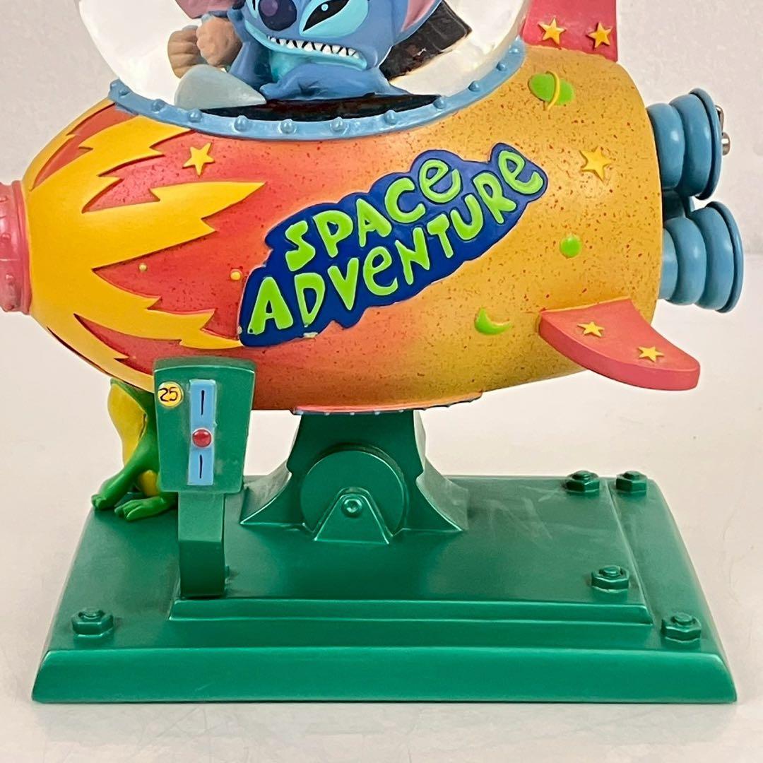 リロ&スティッチ フィギュア スノーグローブ オルゴール 25周年ピンズ付き