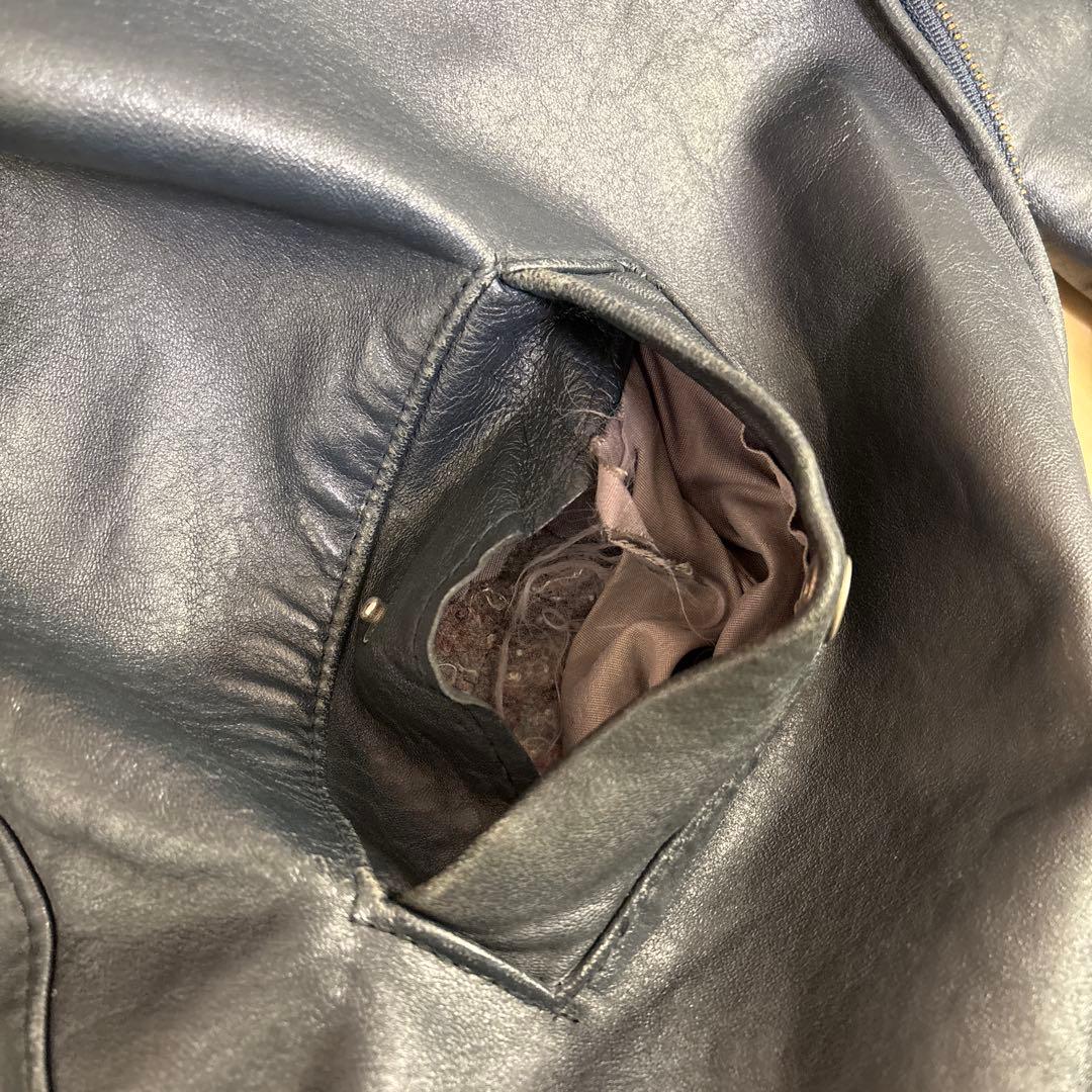 フランス軍　パイロット　レザージャケット ミリタリージャケット