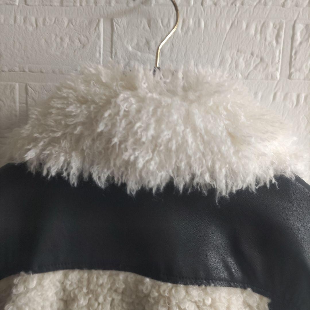 say✨ BELLE ETUDE　 ボリュームファーライダースジャケット