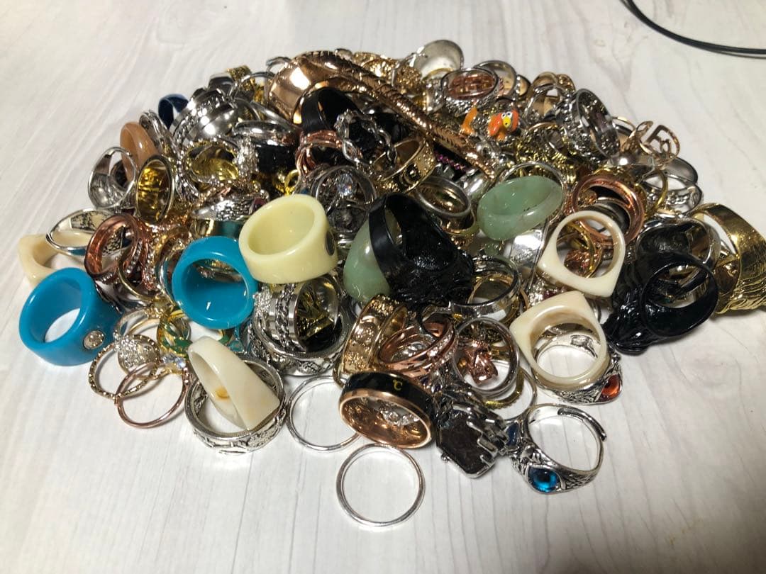 遺品整理　まとめ売り　アクセサリー　リング　シルバー　未検品　遺品整理