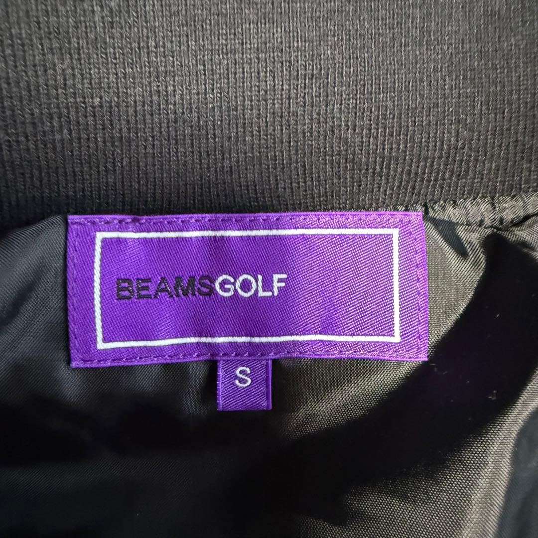 【ビームスゴルフ】美品 ダウンジャケット ブラック ワッペン S レディース