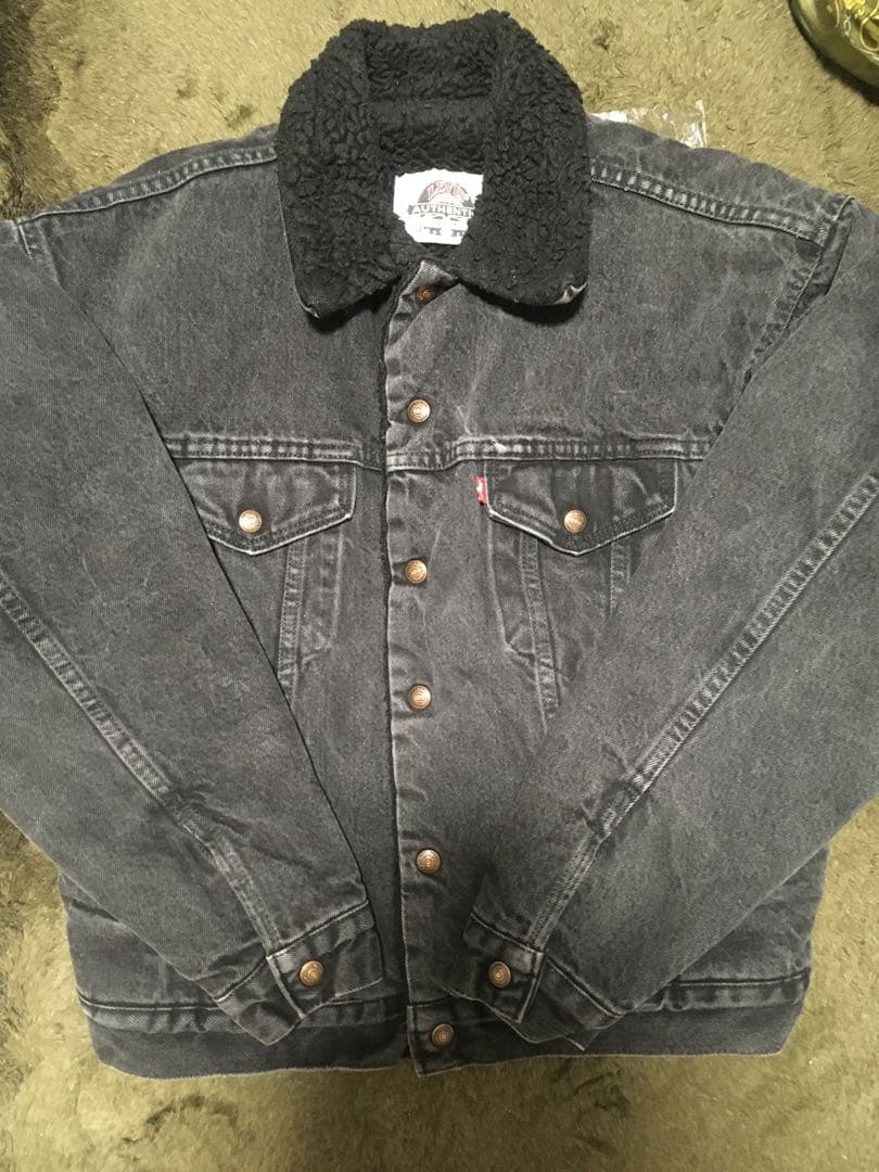 USA製 リーバイス 70629-4159 ボア ブラック デニムジャケット