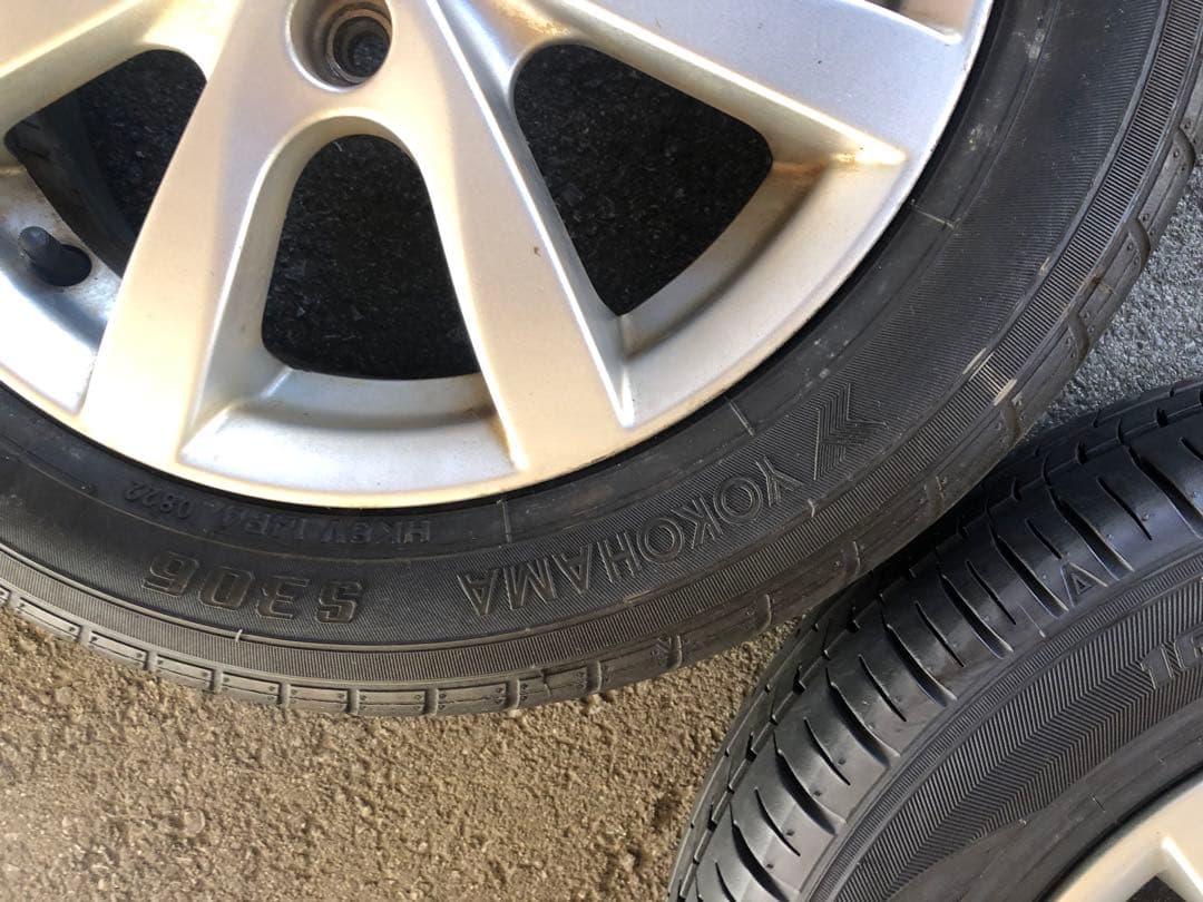 14 インチアルミホイール&タイヤ2本セット ①