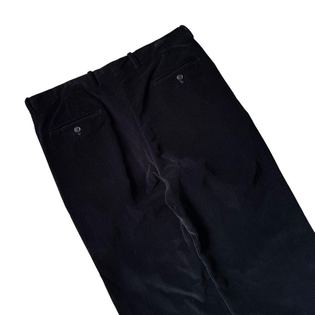 ベルナールザンスニューヨーク コーデュロイパンツ スラックス 裾ダブル ワイド