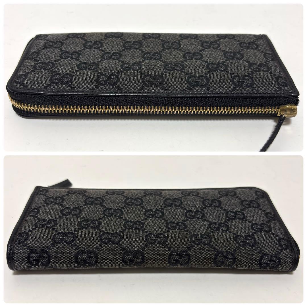 453✨美品✨GUCCI グッチ 長財布 GGキャンバス L字ファスナー デニム