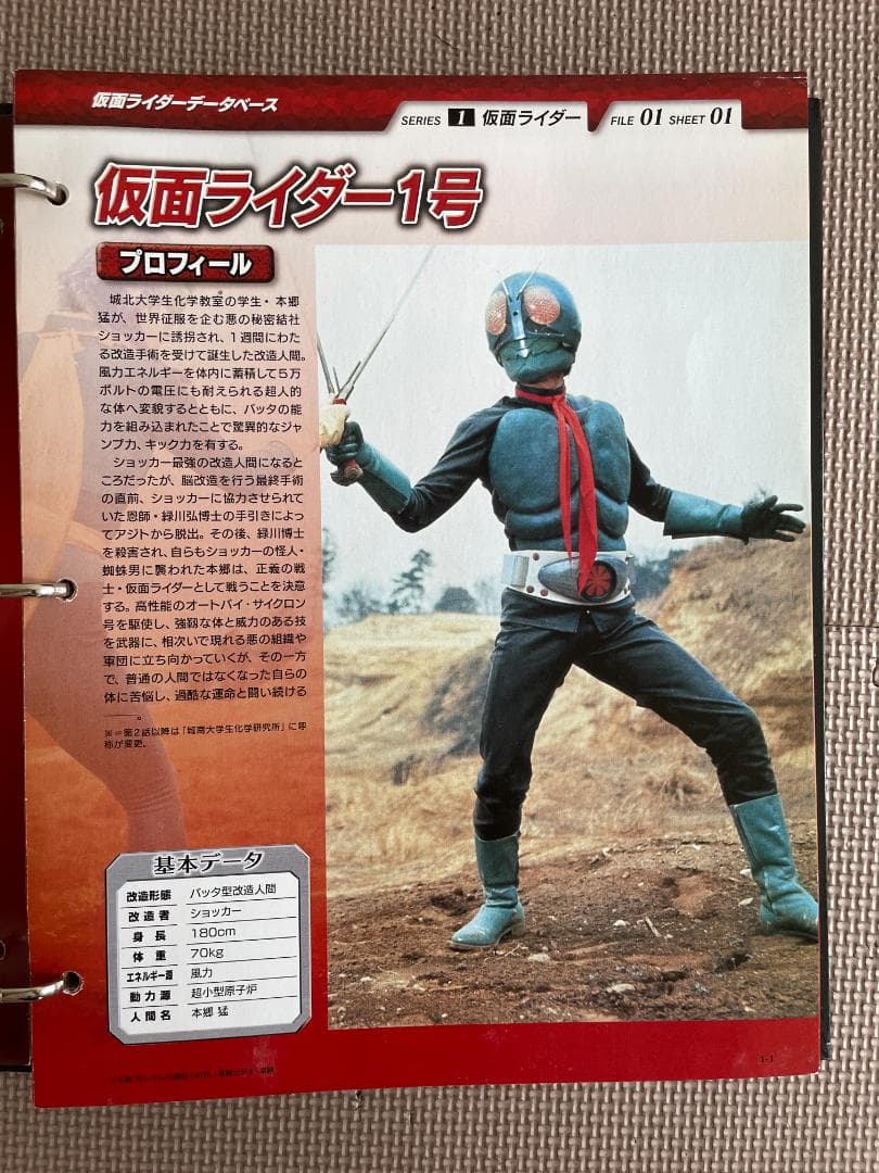 仮面ライダーオフィシャルデータファイル全巻 (非売品プロマイド付)